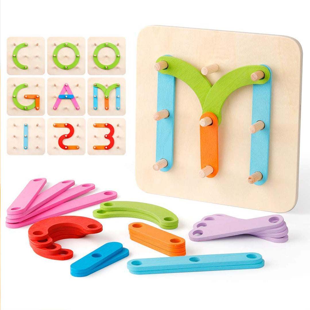 Creative Letters Numbers and Shapes Learning Board