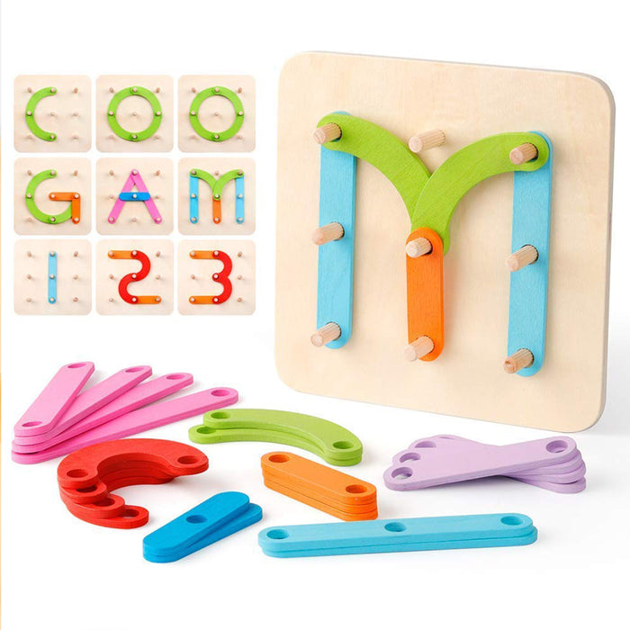 Creative Letters Numbers and Shapes Learning Board