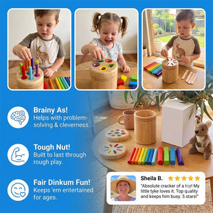Montessori Wooden Colour & Shape Sorting Toy