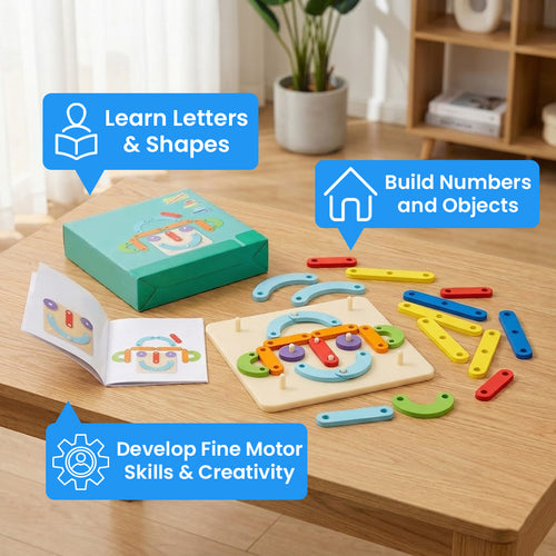 Creative Letters Numbers and Shapes Learning Board