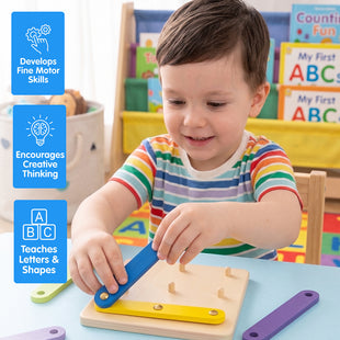 Creative Letters Numbers and Shapes Learning Board