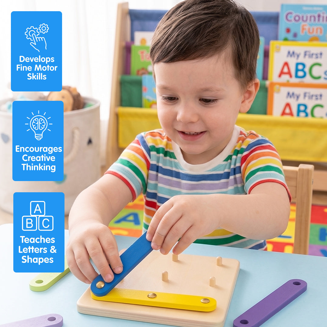 Creative Letters Numbers and Shapes Learning Board