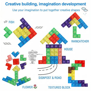 Montessori wooden puzzle toy/ Acrylic Tetris