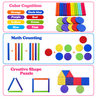 Montessori Wooden Colour & Shape Sorting Toy