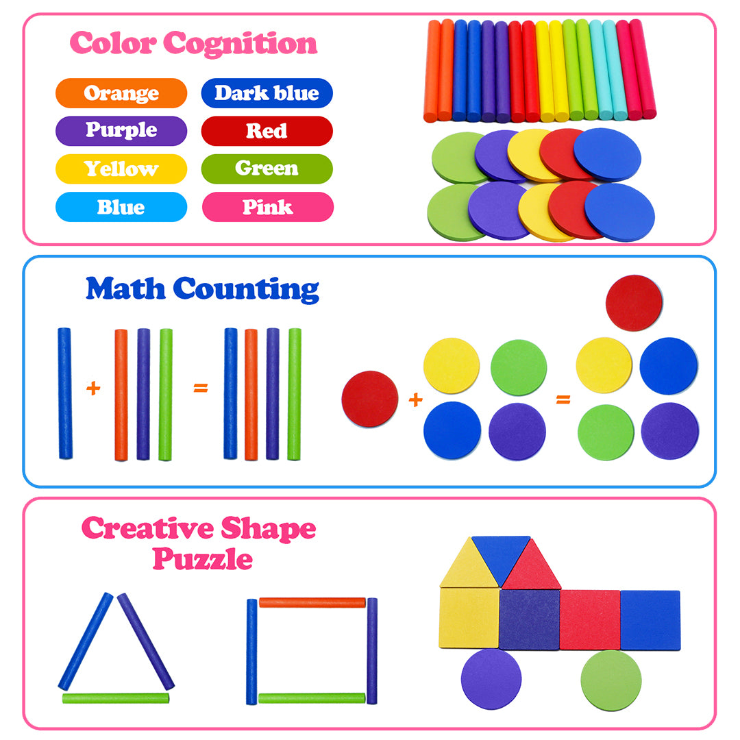 Montessori Wooden Colour & Shape Sorting Toy