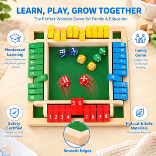Shut The Box Family Flip Game
