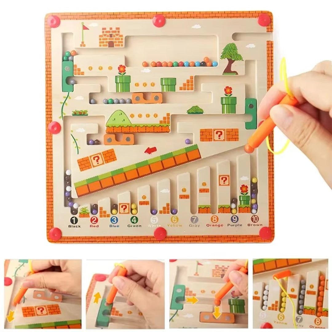 Magnetic Color and Number Maze