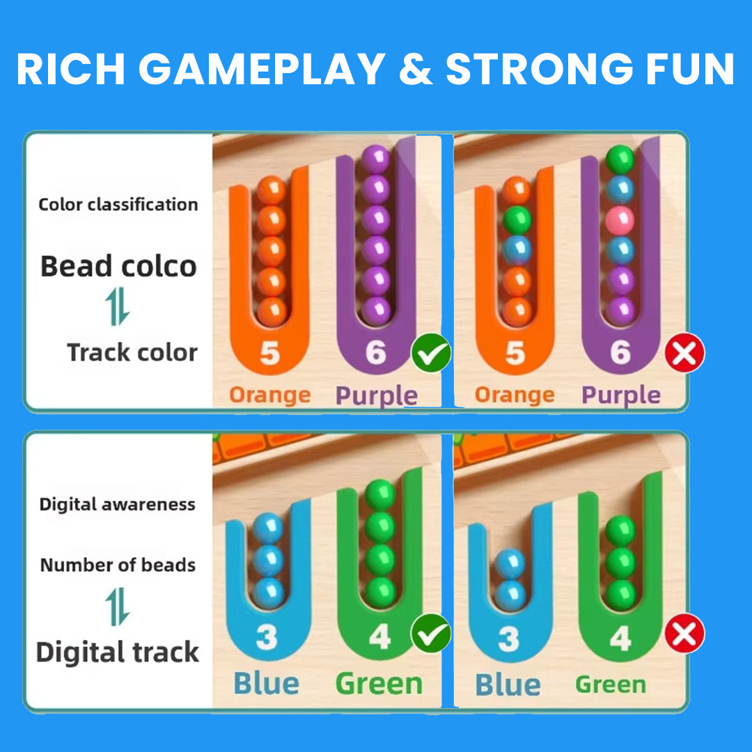 Magnetic Color and Number Maze